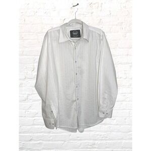 BKE White Men's‎ Long Sleeve Large, Slim Fit Stretch